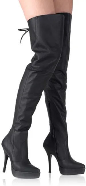 5 1/4" Heel Platform Thigh Boot (INDULGE-3011 Final Sale)