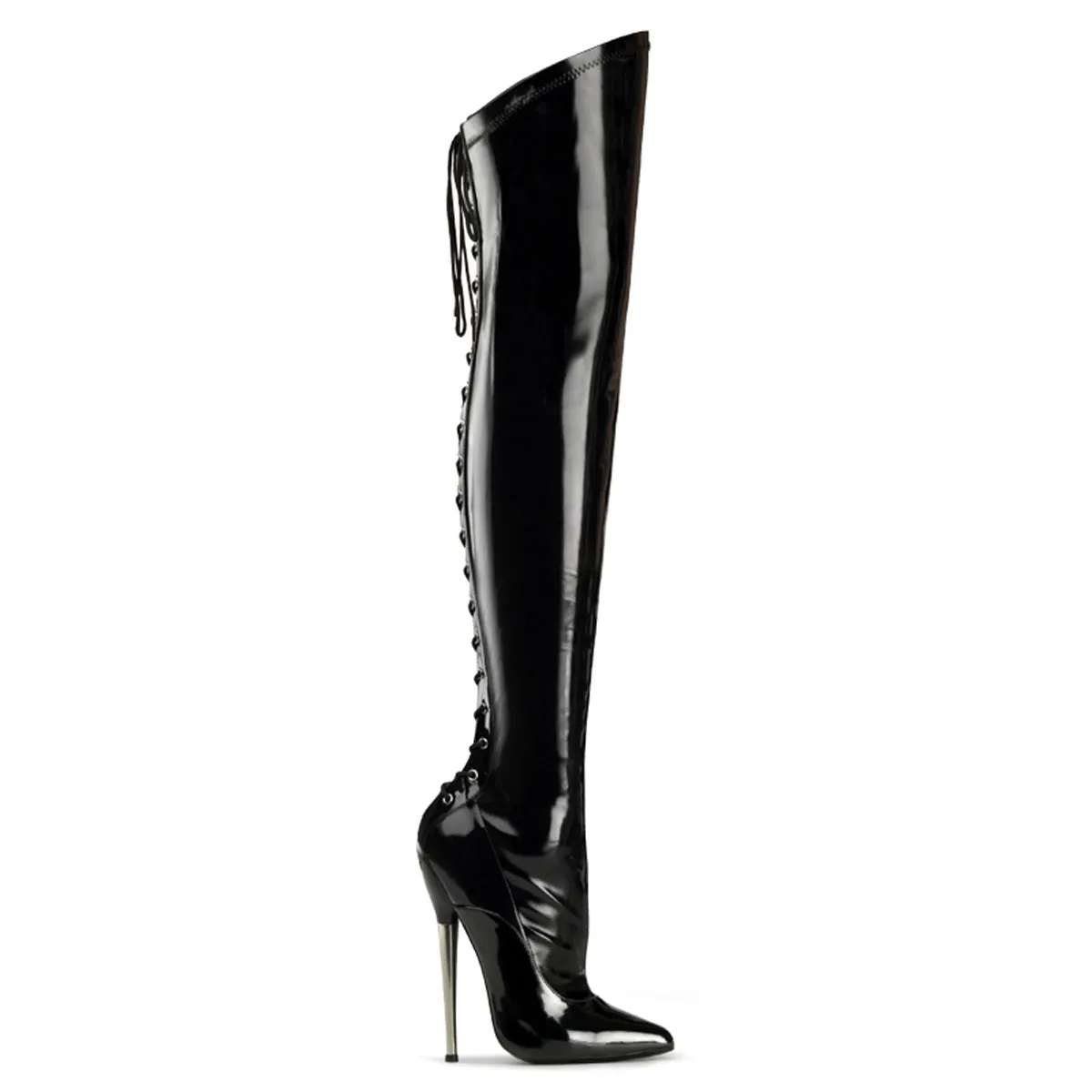 6 1/4" Brass Heel Thigh Boot (DAGGER-3060 Final Sale)