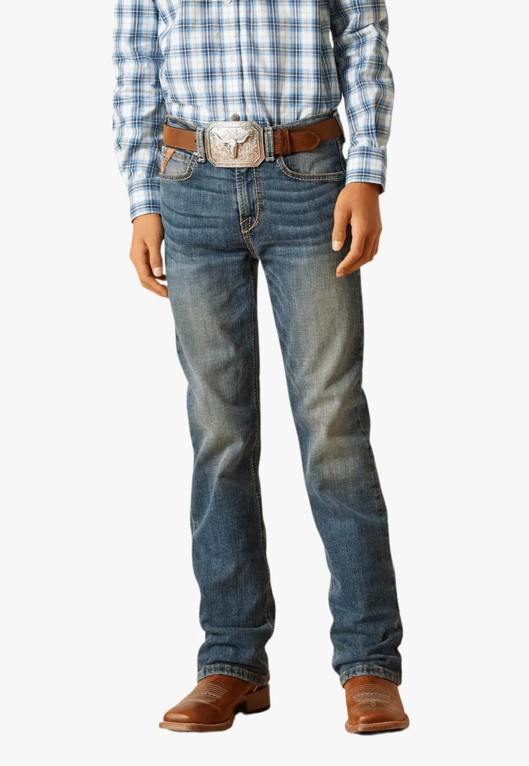 Ariat Boys B4 Sebastian Boot Cut Jean - Wave