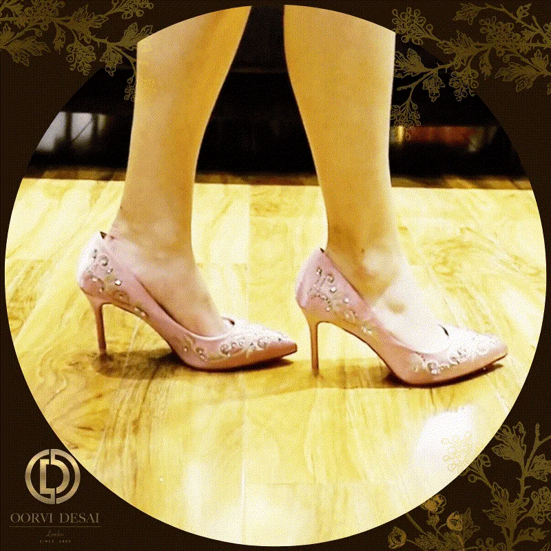 'Aura Pointed-Toe' Party Heel by Oorvi Desai OD19