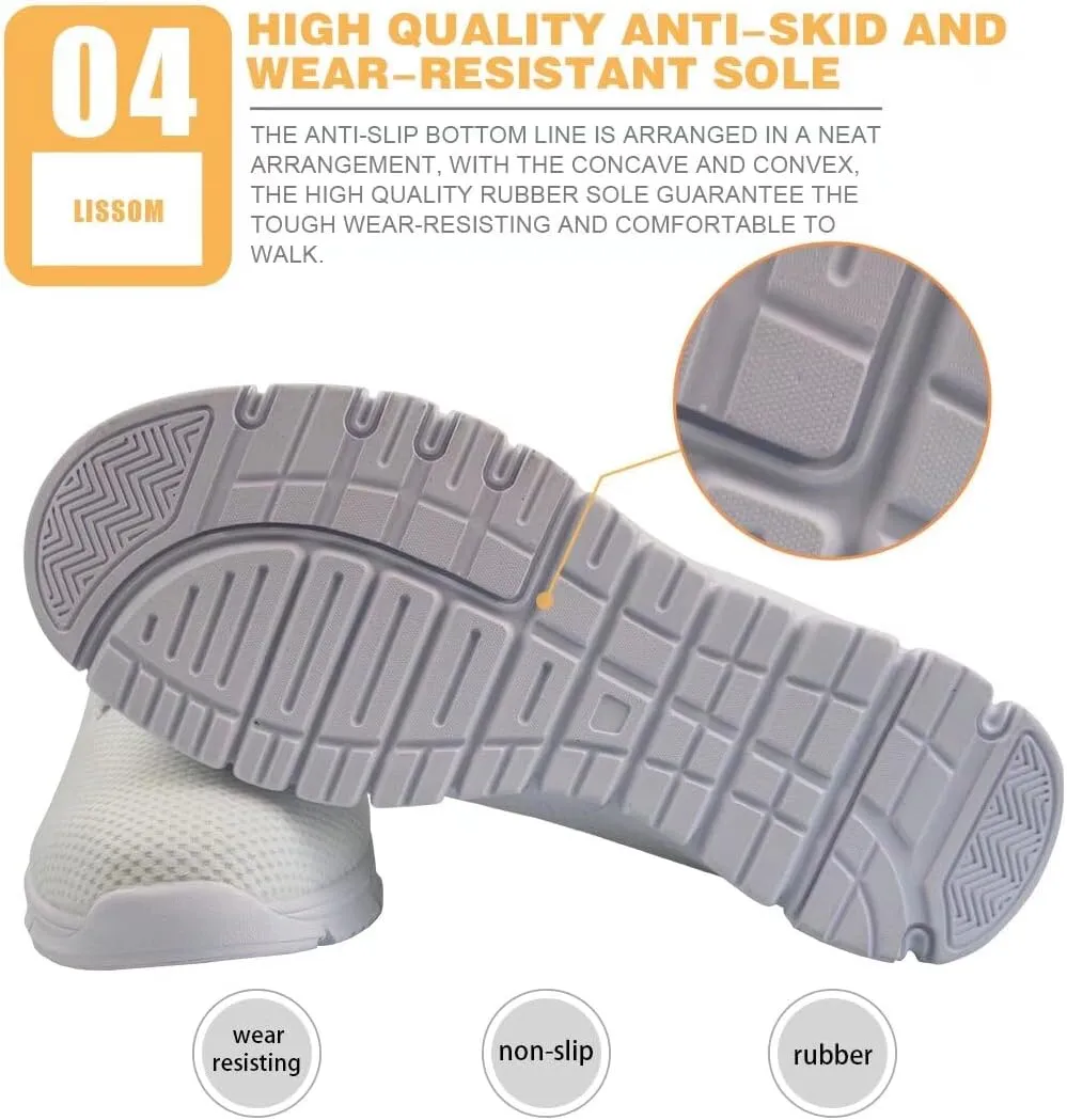 GIFTPUZZ Running Shoes for Men, Comfortable Walking Shoes Adult Running Shoes, Athletic Sneaker Mesh Fabric