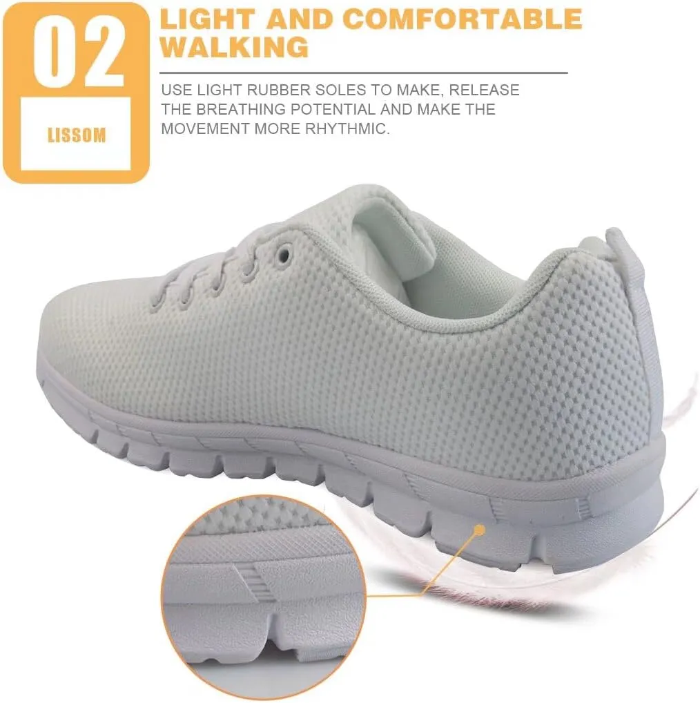GIFTPUZZ Running Shoes for Men, Comfortable Walking Shoes Adult Running Shoes, Athletic Sneaker Mesh Fabric