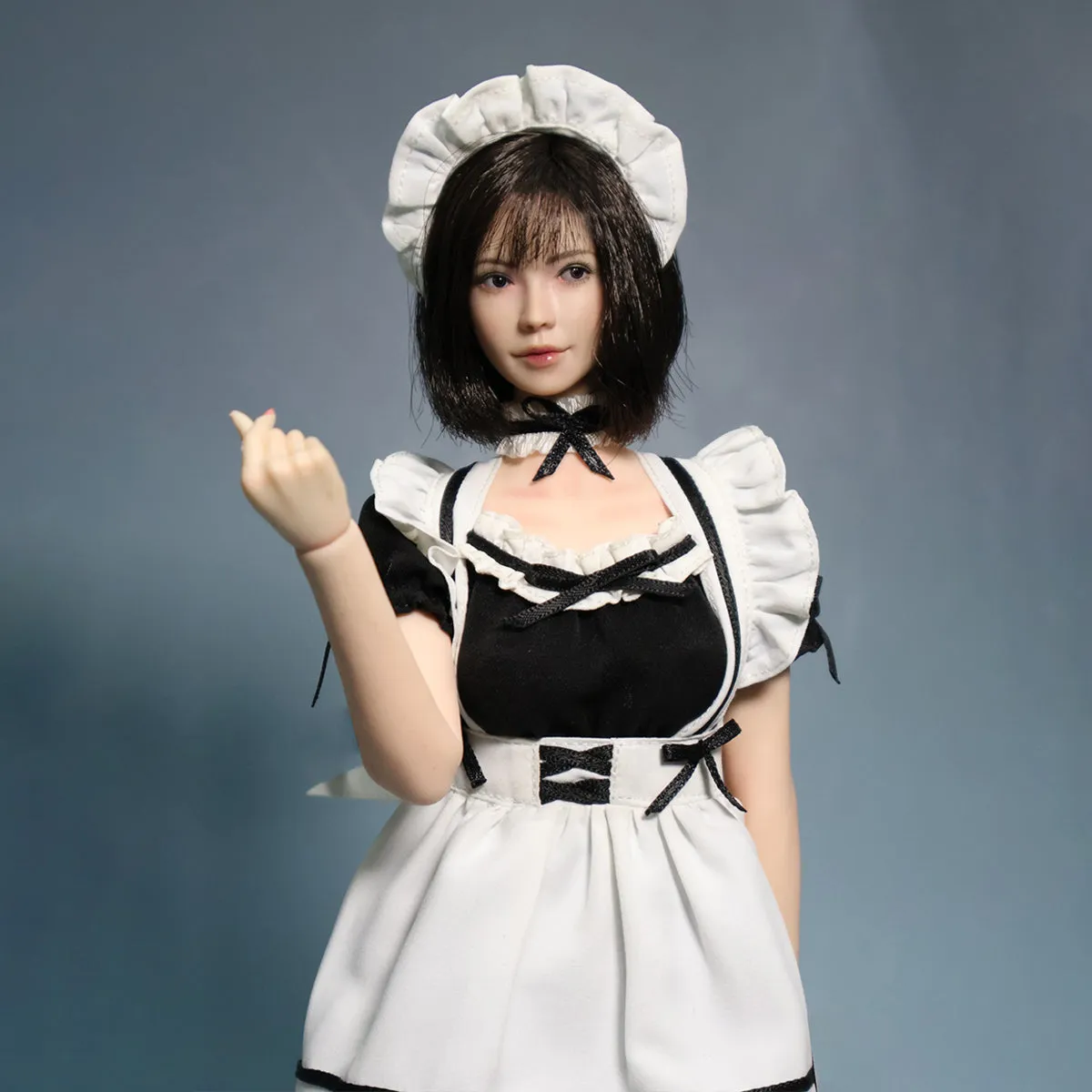 HiPlay JKTOYS, Fukada Maid, Single Movable Eyes Head Sculpture & Costume, 1/6 Scale For 12 Inches Figure