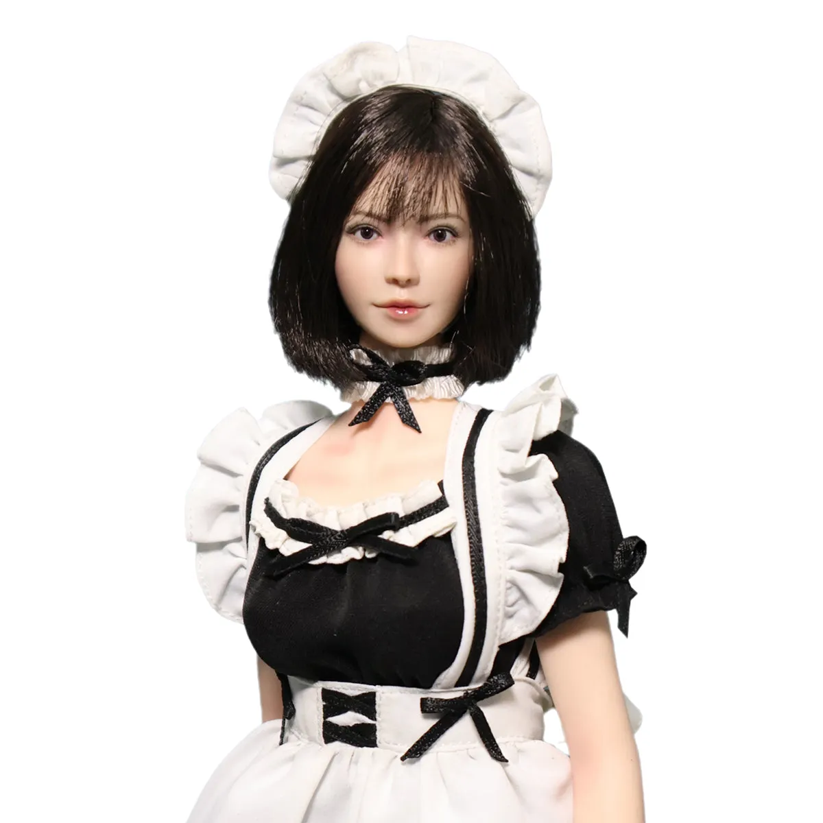 HiPlay JKTOYS, Fukada Maid, Single Movable Eyes Head Sculpture & Costume, 1/6 Scale For 12 Inches Figure
