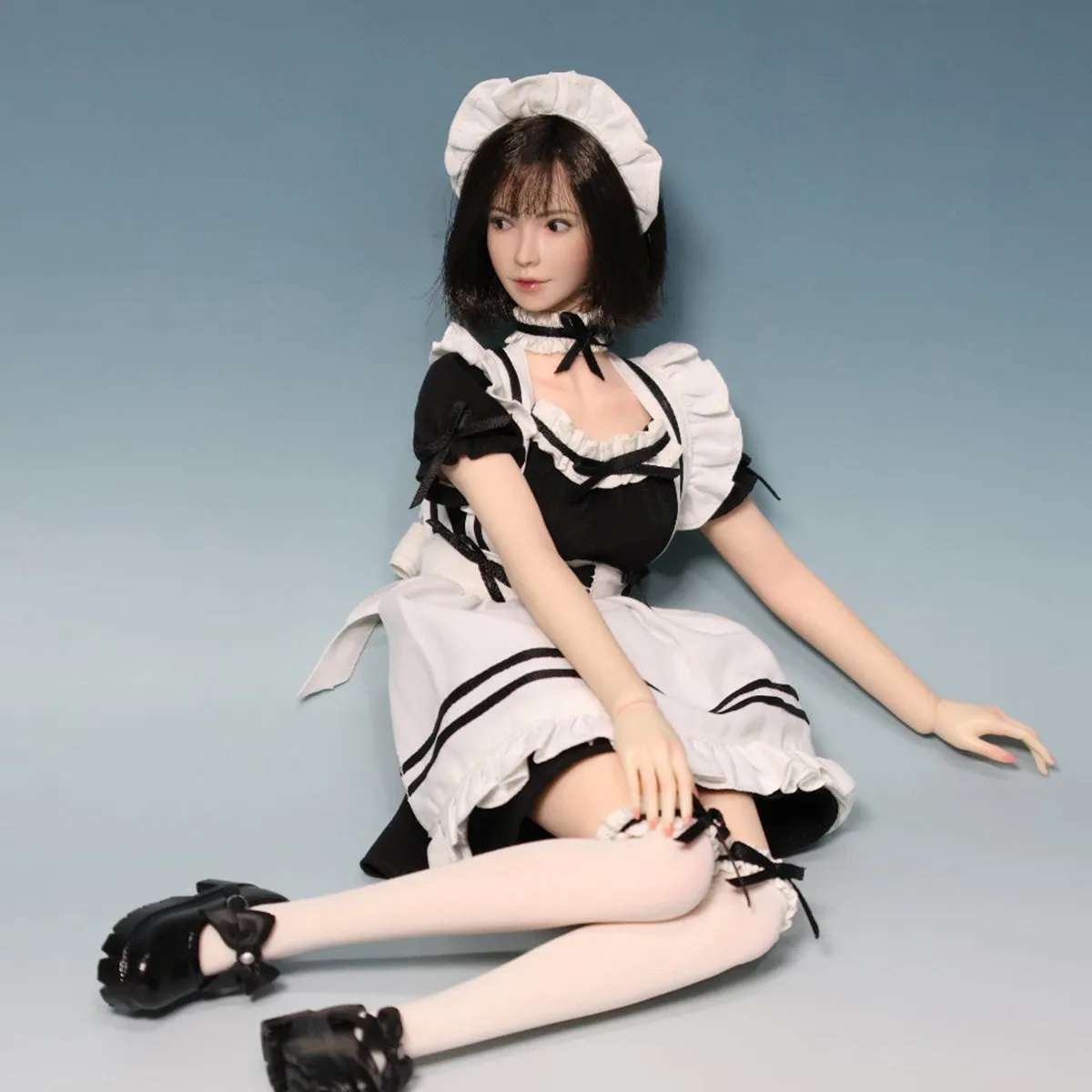 HiPlay JKTOYS, Fukada Maid, Single Movable Eyes Head Sculpture & Costume, 1/6 Scale For 12 Inches Figure