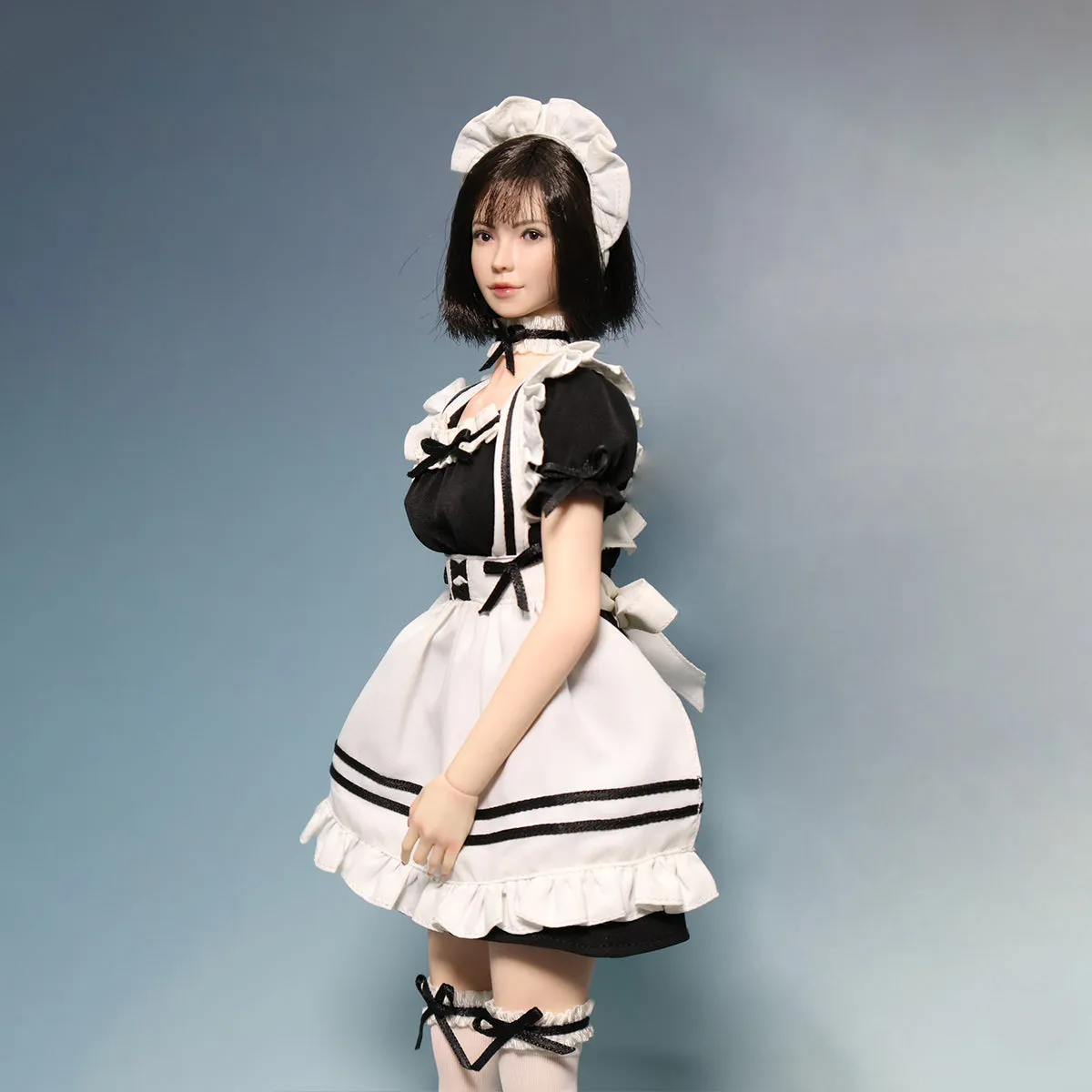 HiPlay JKTOYS, Fukada Maid, Single Movable Eyes Head Sculpture & Costume, 1/6 Scale For 12 Inches Figure