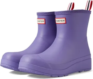 Hunter Women's Original Play Boot Short/Mid Rain, Irdescent Purple, 6 M