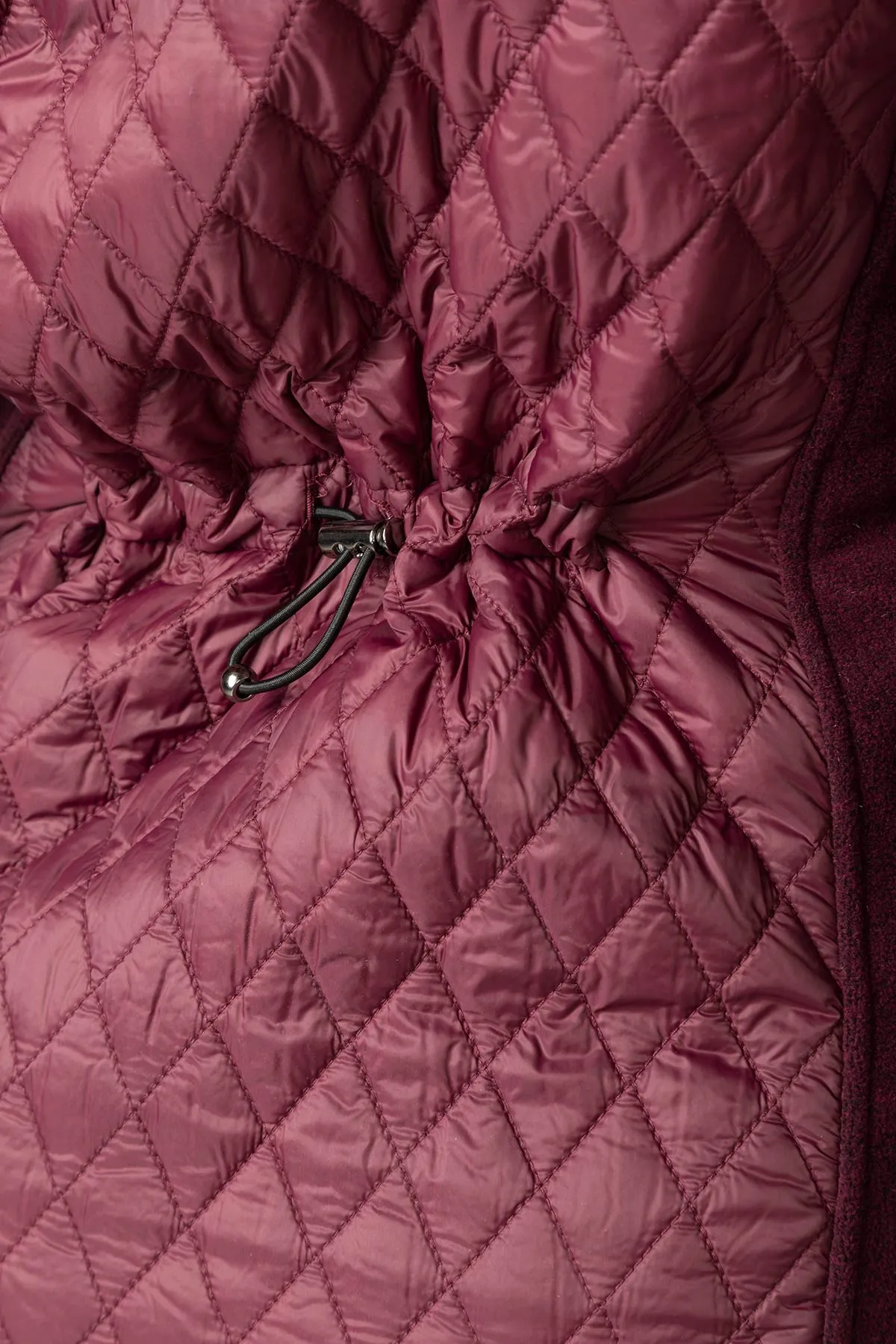 Ladies Diamond Quilted Hybrid Jacket - Huggate