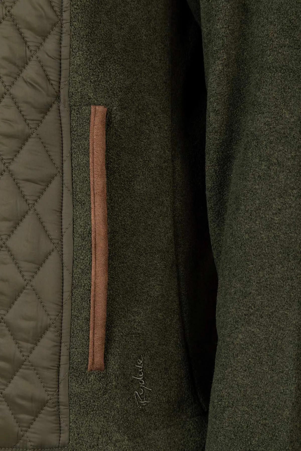 Ladies Diamond Quilted Hybrid Jacket - Huggate