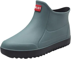 NLOMOCT Rain Boots for Women Wide Comfort Lightweight Waterproof Garden Boots Cute Soft Insole Short Rain Boots for Outdoor