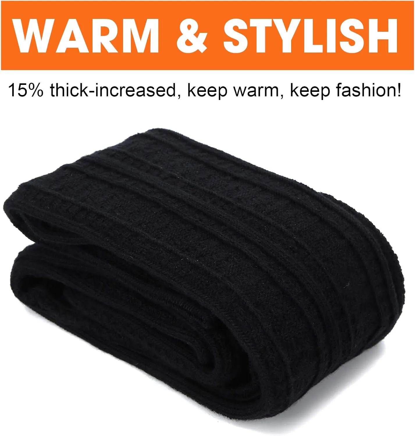 Women Thigh High Socks Extra Long Cotton Knit Warm Thick Tall Long Boot Stockings Leg Warmers
